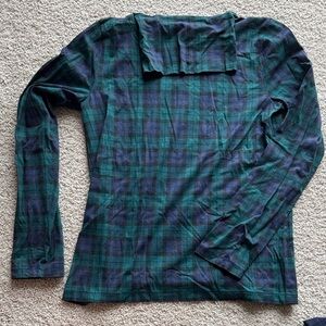 J Crew Plaid Tissue Turtle Neck